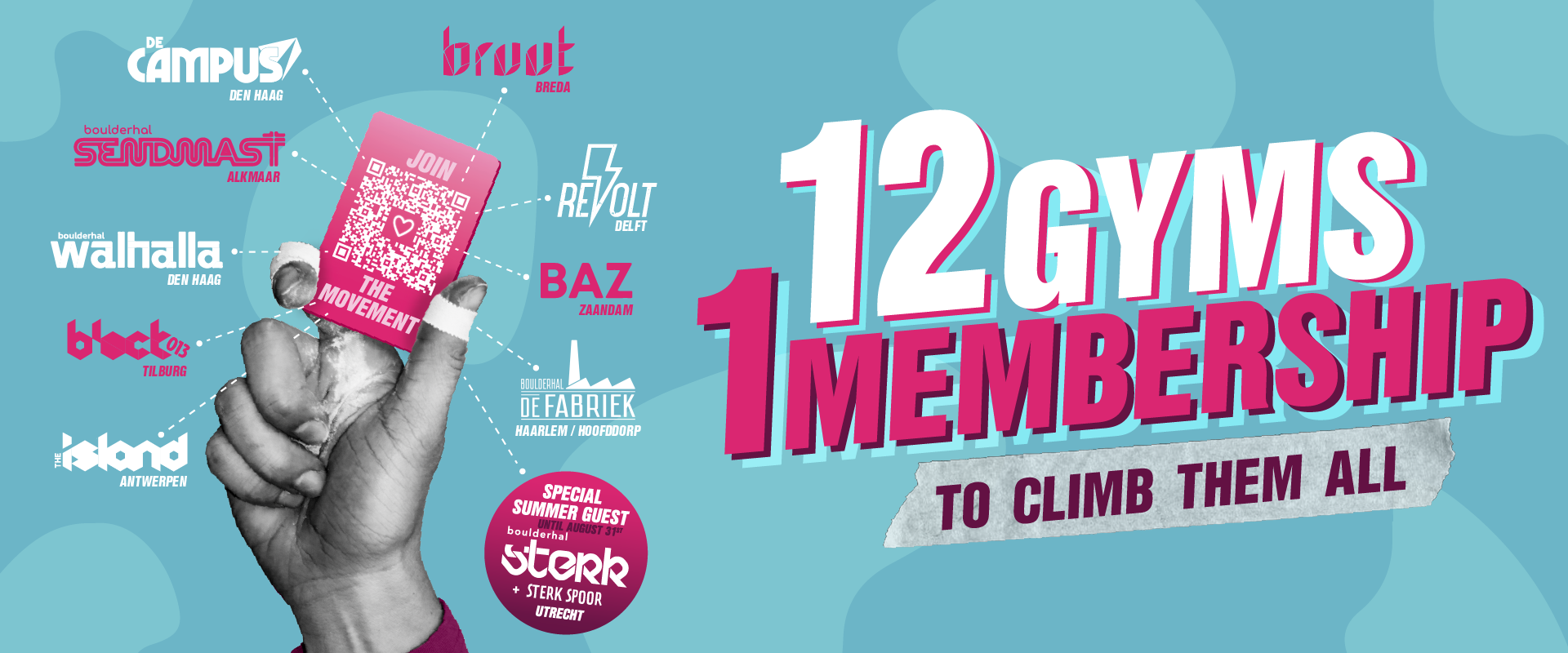 12 Gyms, 1 membership